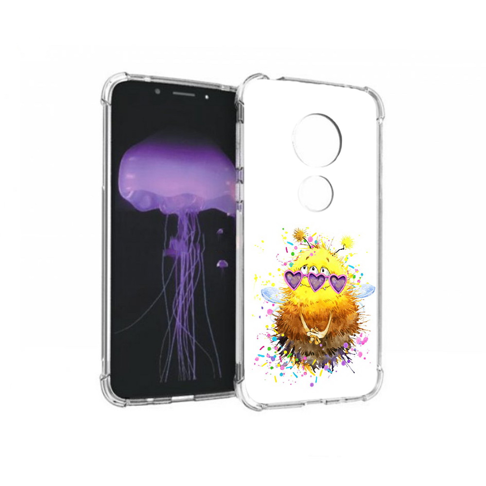 

Чехол MyPads Tocco для Motorola Moto G7 Пушитый шмель (PT123662.354.143), Прозрачный, Tocco