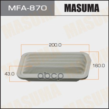

Фильтр Воздушный Daihatsu Cuore 07-, Tanto 03-07 Masuma Masuma арт. MFA870