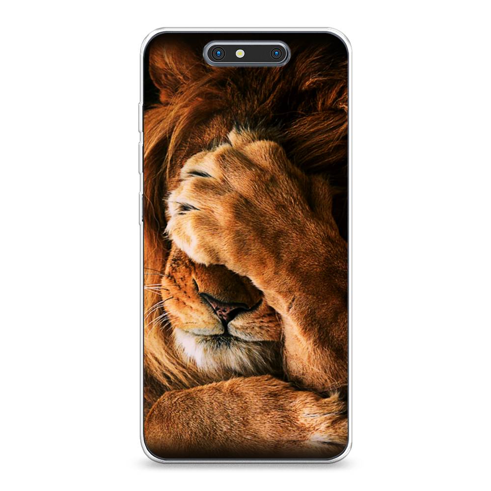 

Чехол Awog на ZTE Blade V8 / ЗТЕ Блэйд V8 "Львиный стыд", Разноцветный, 131250-1