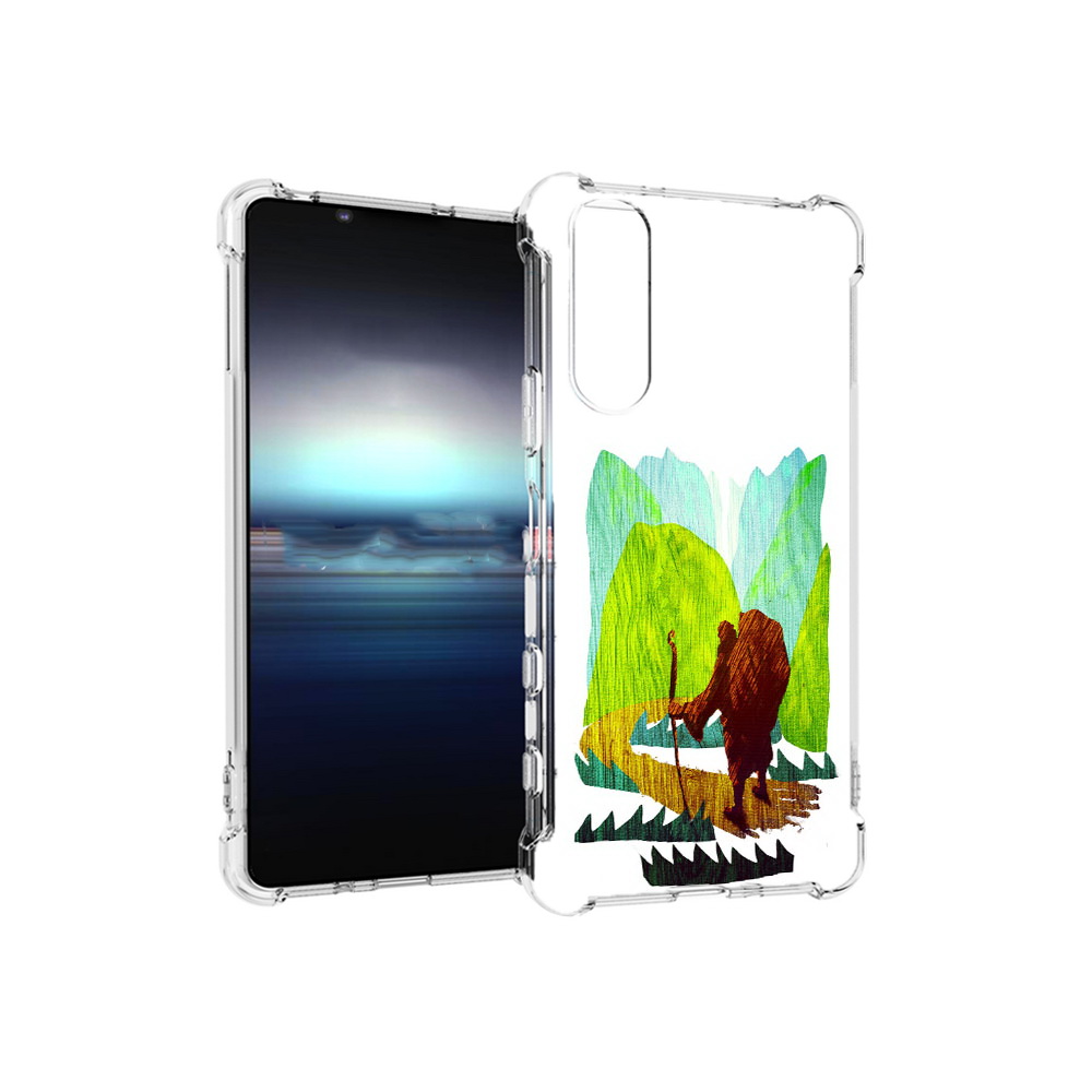 

Чехол MyPads Tocco для Sony Xperia 5 Лесная тропа (PT154834.228.106), Прозрачный, Tocco