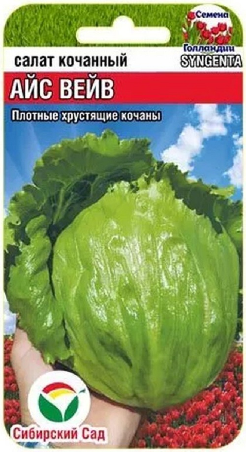 Семена Салат кочанный Айс Вейв Сибирский Сад 29985 1 шт.