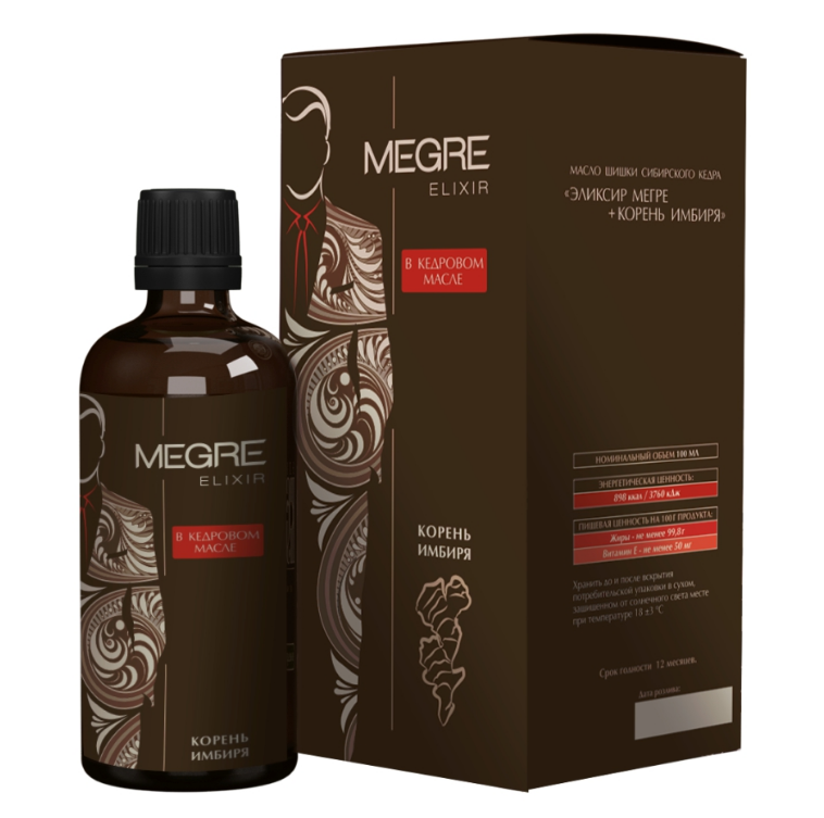 

Эликсир Megre + корень имбиря 100 мл (для мужчин)