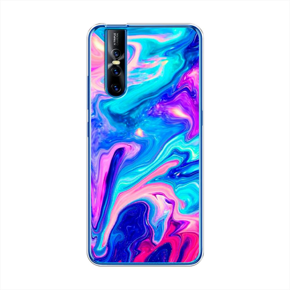 

Чехол Awog на Vivo V15 Pro "Потеки краски", Разноцветный, 261150-10
