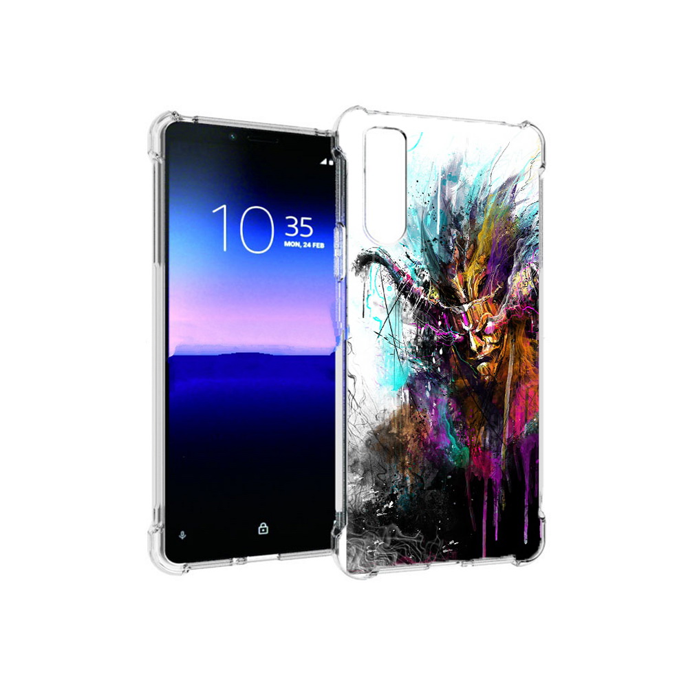 

Чехол MyPads Tocco для Sony Xperia 10 II яркий дьявол (PT158941.227.709), Прозрачный, Tocco