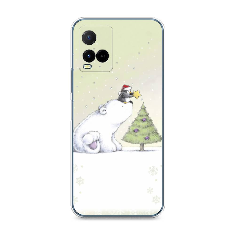 

Чехол на Vivo Y33s "Украшение елки", Белый;бежевый, 265050-5
