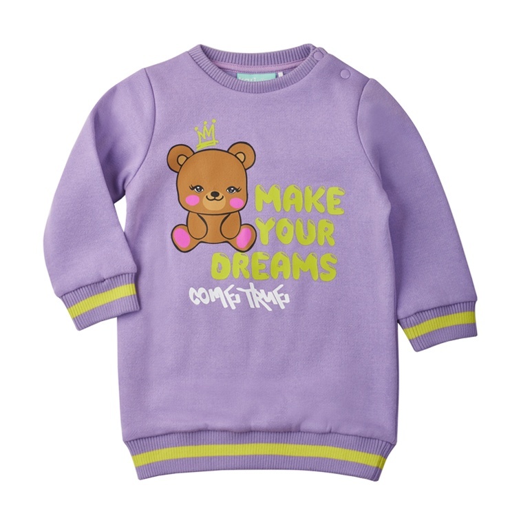 Платье детское Kari Baby AW24B05102701, фиолетовый, 18-24m