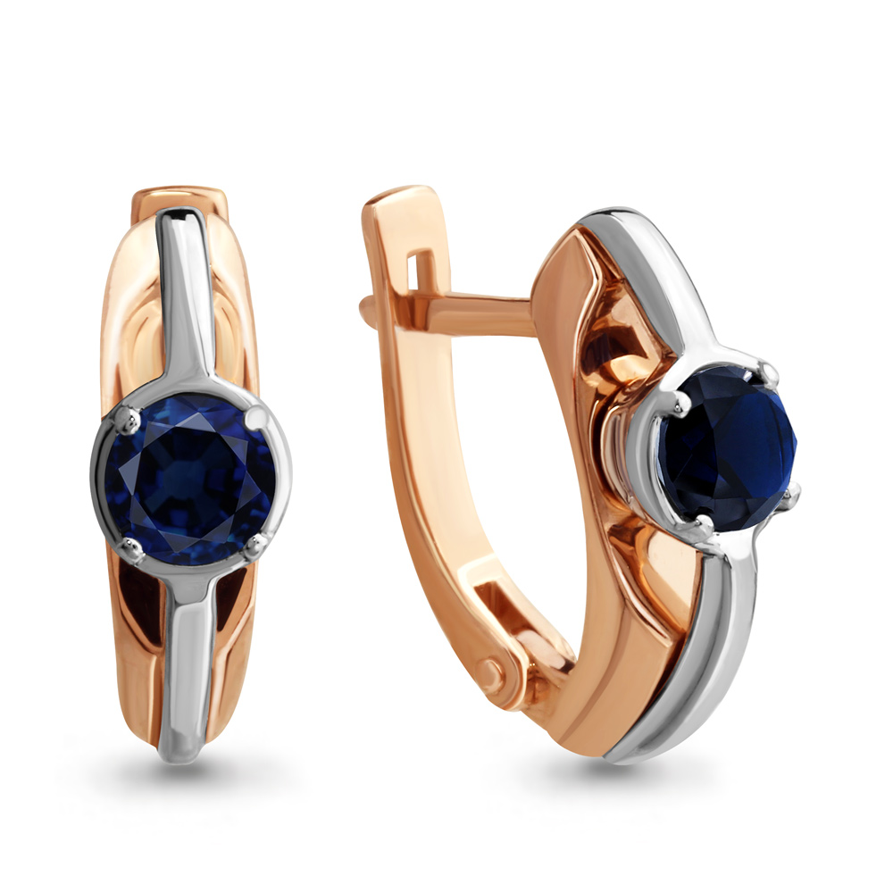 

Серьги из красного золота с сапфиром Aquamarine Aquamarine 942201к_585_кз, 942201к_585_кз