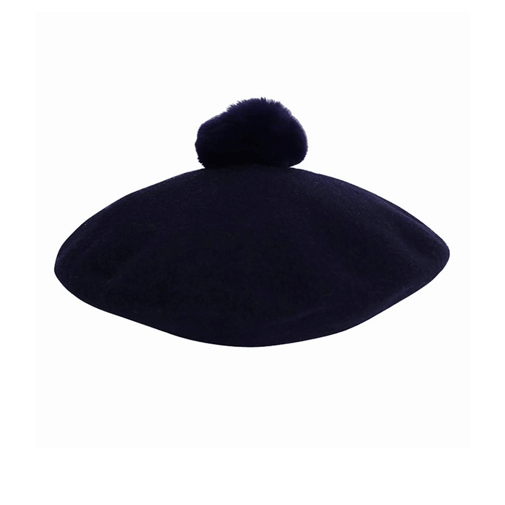 Берет женский LE BERET FRANCAIS POMPON темно-синий, р. One Size