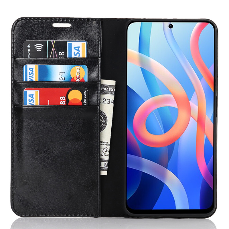 

Чехол-книжка для Xiaomi Redmi Note 11 4G/Note 11 Global/Note 11S, боковой, Черный