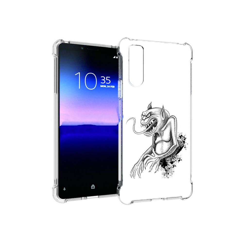 

Чехол MyPads Tocco для Sony Xperia 10 II чорт (PT158941.227.692), Прозрачный, Tocco