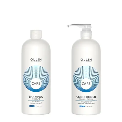 

Набор средств для волос Ollin Professional шампунь и кондиционер увлажнение 1000 мл