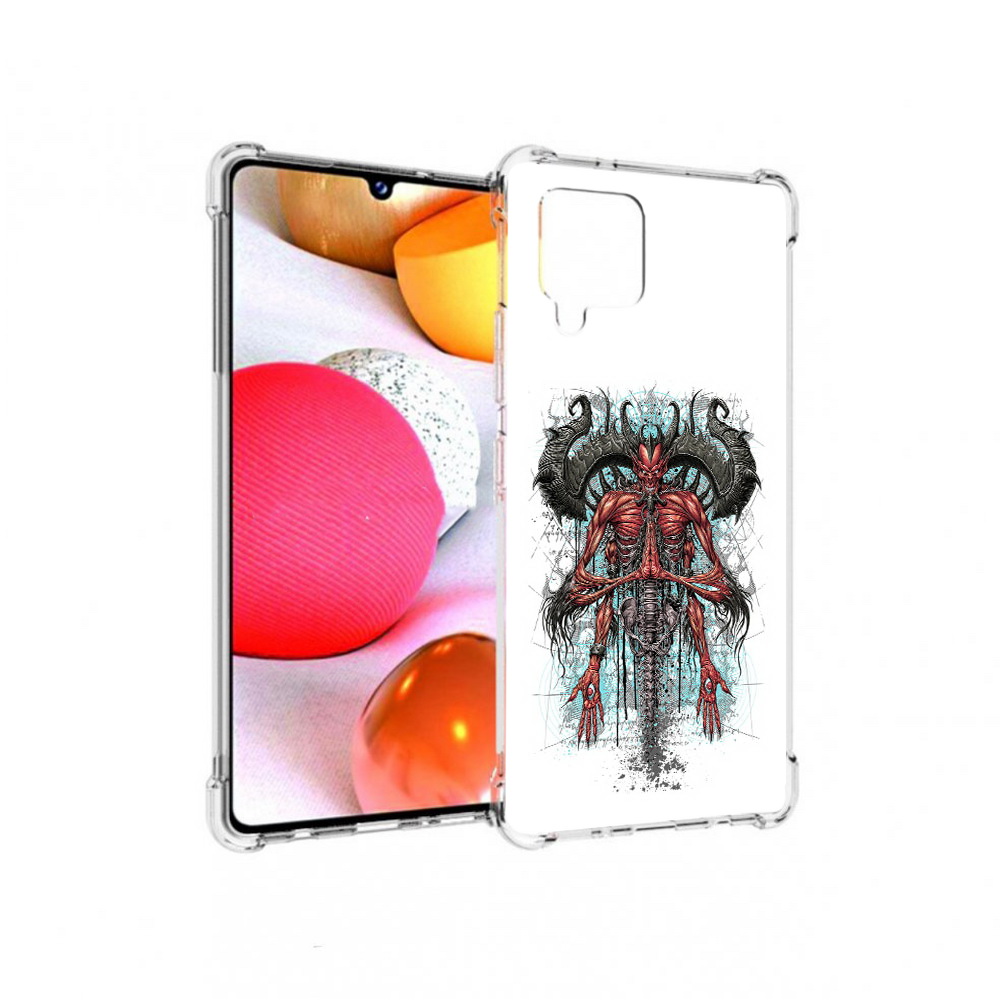 

Чехол MyPads Tocco для Samsung Galaxy A42 дьявол (PT226910.539.340), Прозрачный, Tocco
