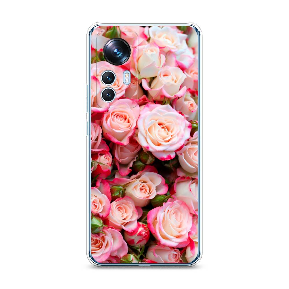

Чехол на Xiaomi 12T "Много роз", Розовый, 316650-2
