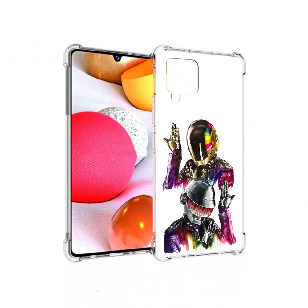 

Чехол MyPads Tocco для Samsung Galaxy A42 диско космонавты (PT226910.539.329), Прозрачный, Tocco