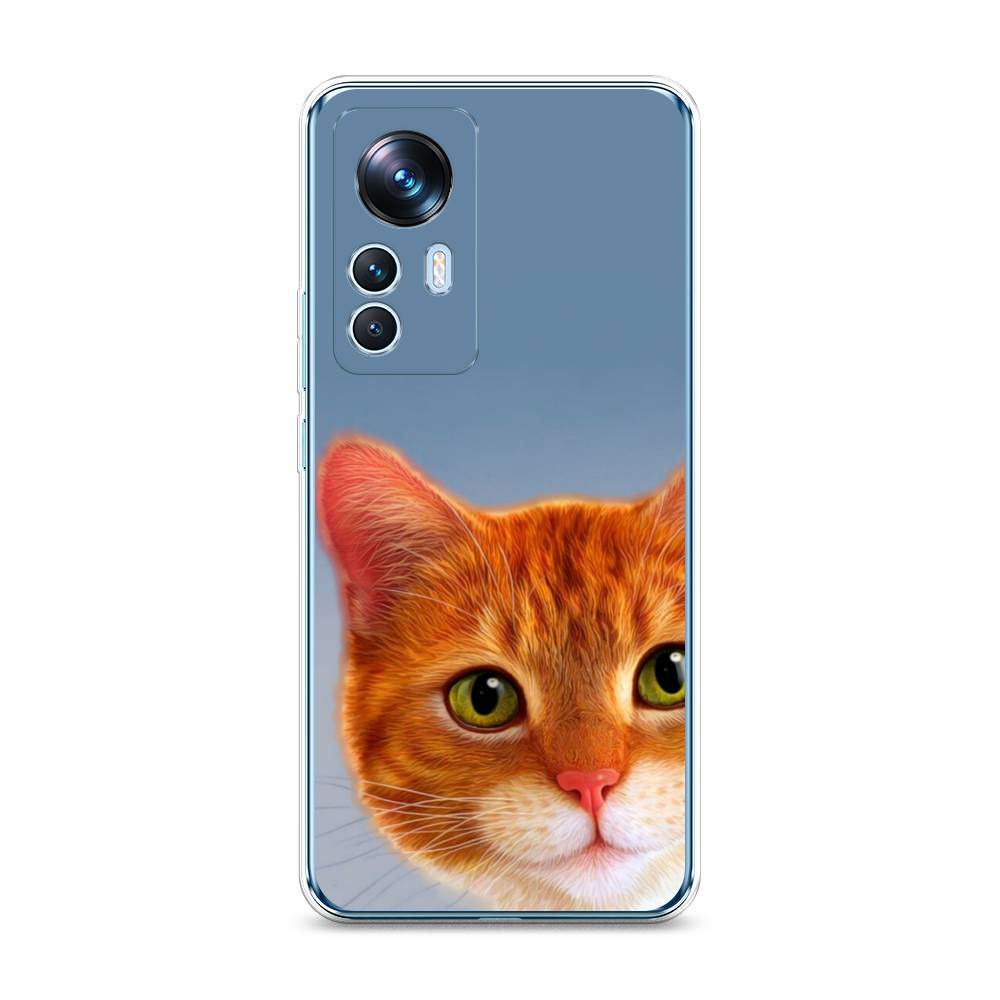 

Чехол на Xiaomi 12T "Любопытный котик", Коричневый, 316650-1