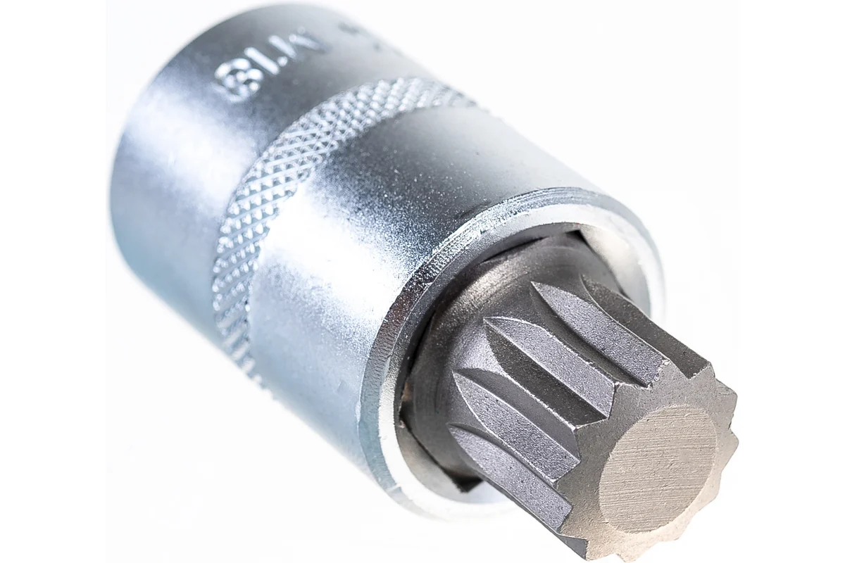 

Головка со вставкой 12 SPLINE M18, длина 55 мм