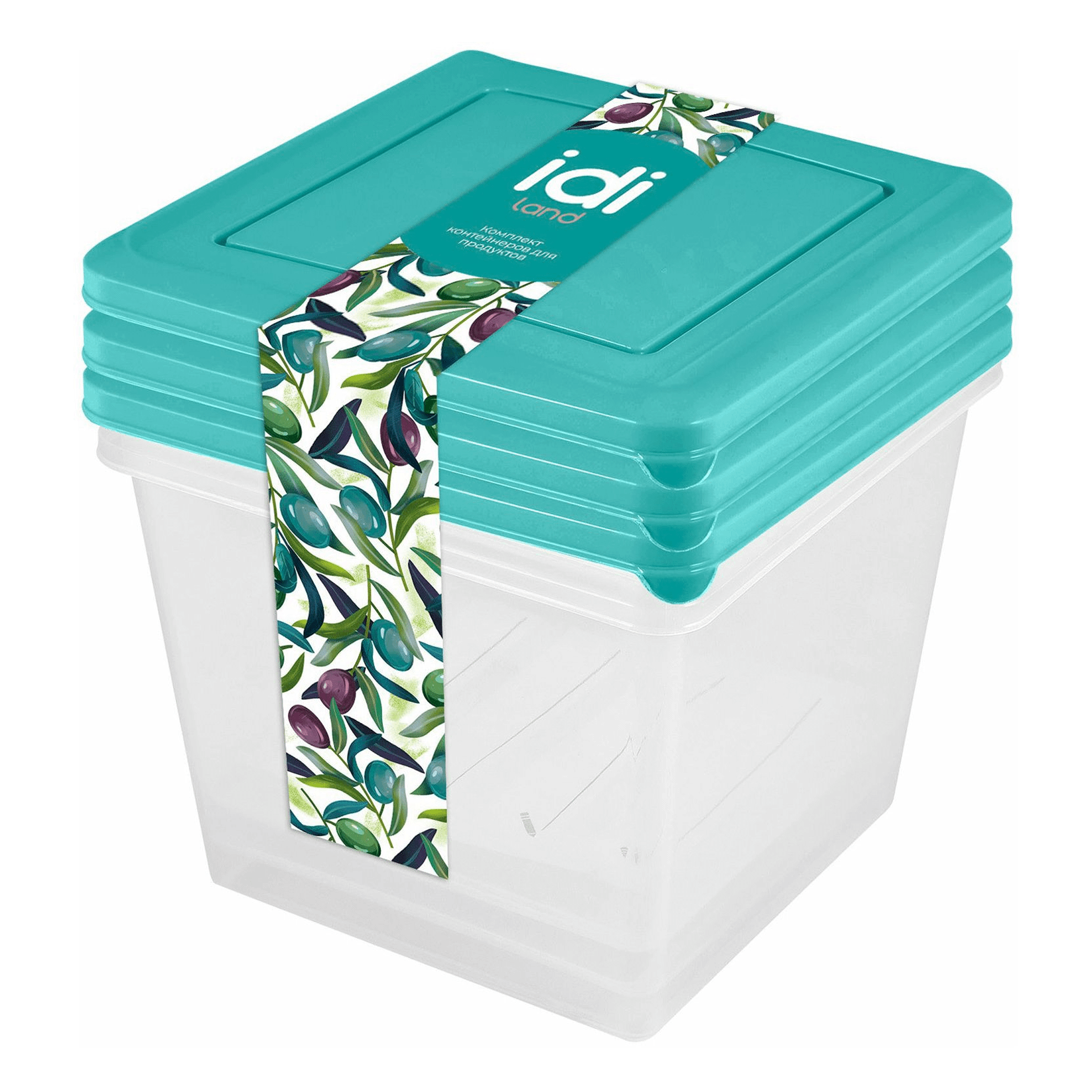 Набор контейнеров для хранения продуктов Profit House 1 л 3 шт