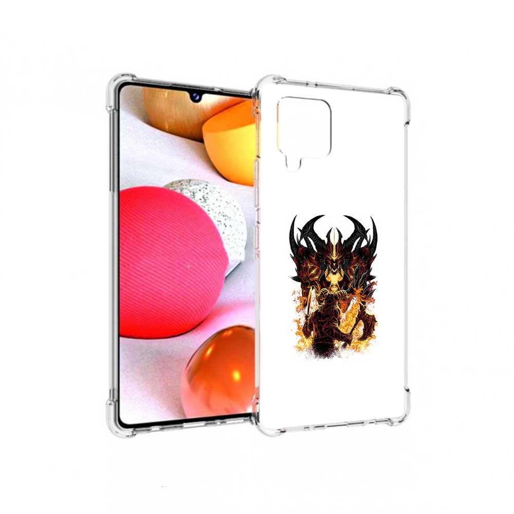 

Чехол MyPads Tocco для Samsung Galaxy A42 демон shadow fiend (PT226910.539.318), Прозрачный, Tocco
