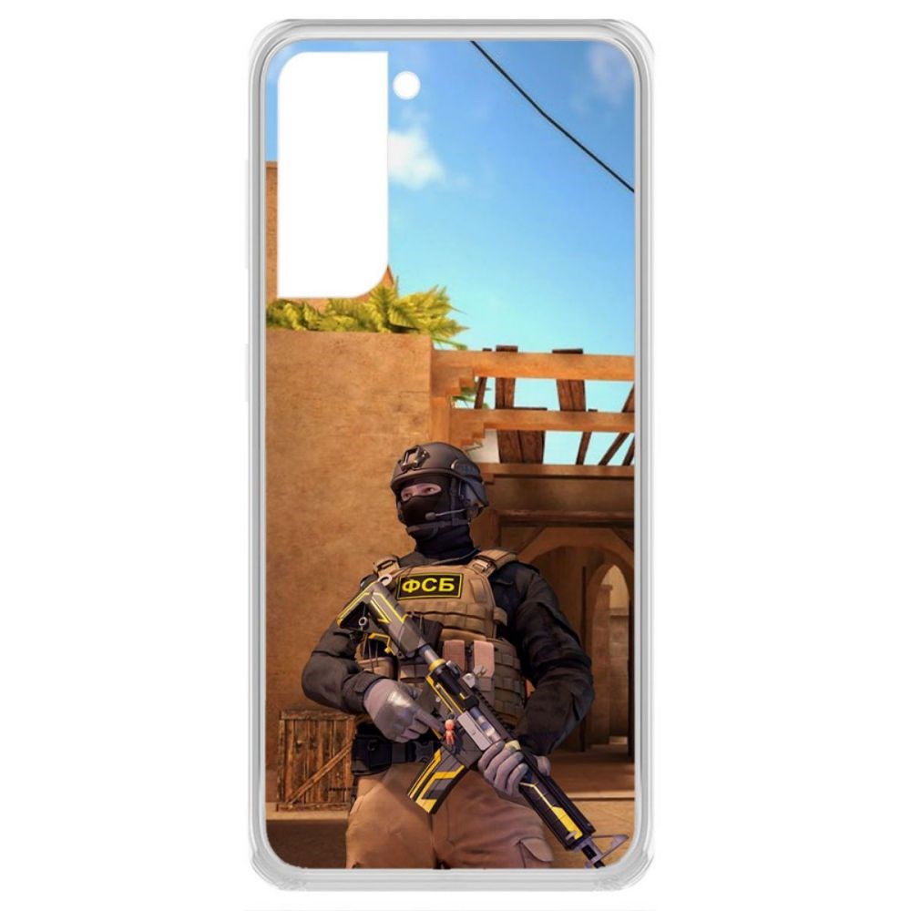 

Чехол-накладка Krutoff Standoff 2 - ФСБ для Samsung Galaxy S21 (G991), Прозрачный