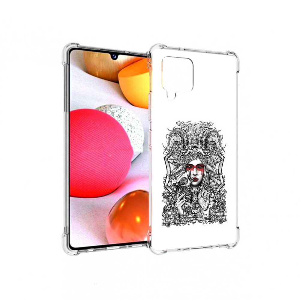 

Чехол MyPads Tocco для Samsung Galaxy A42 грусная девушка (PT226910.539.302), Прозрачный, Tocco