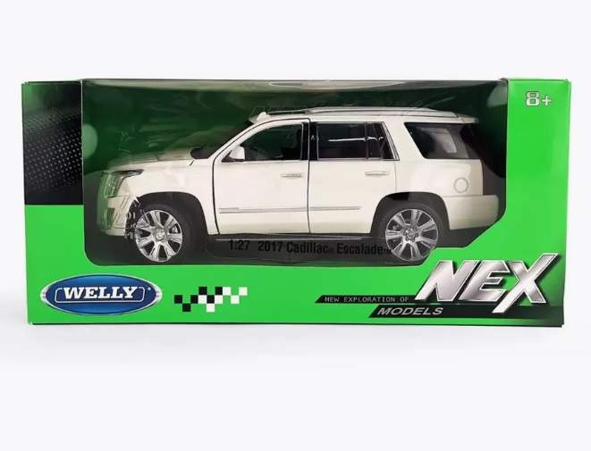 

Металлическая машинка Welly 1:24 Cadillac Escalade, Белый