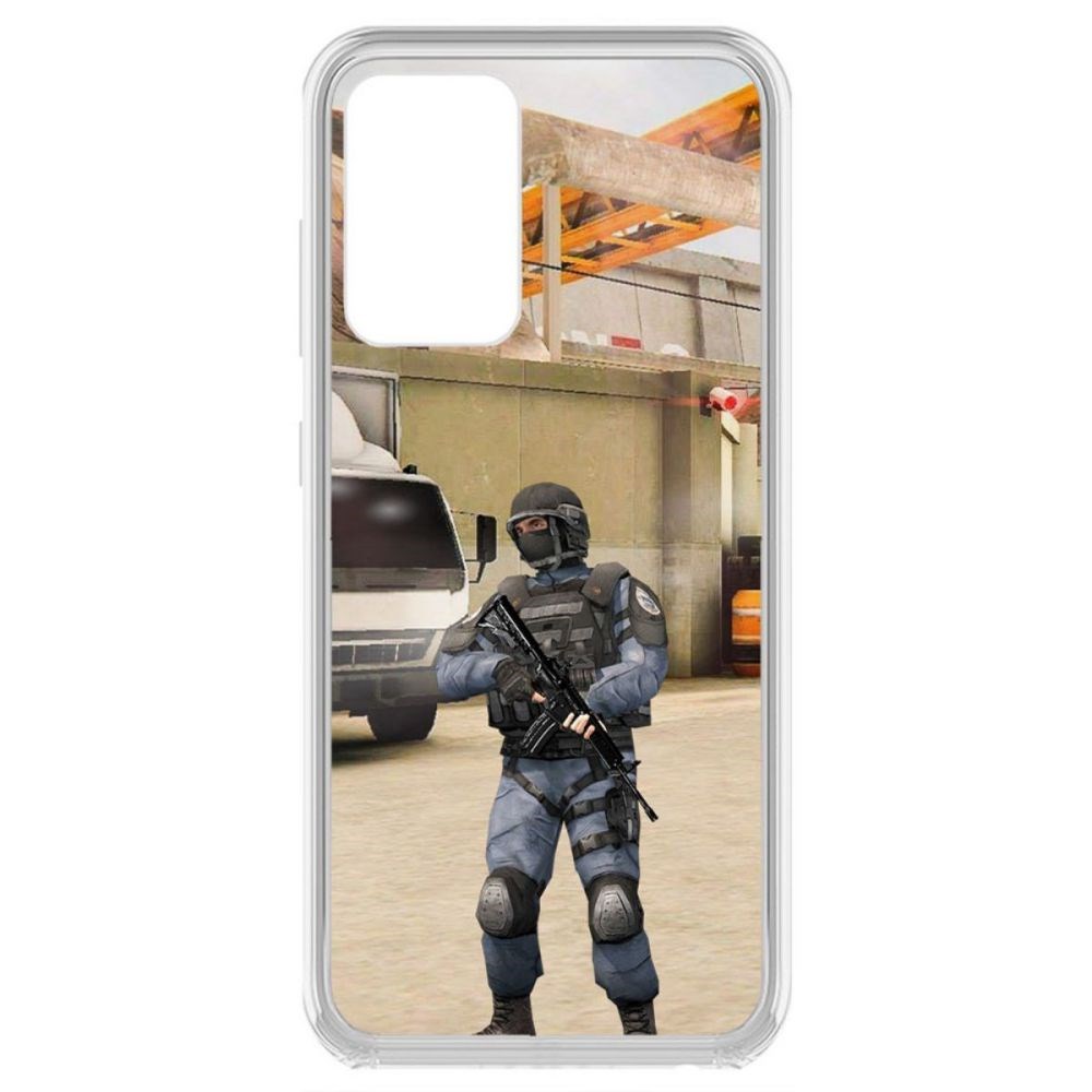 

Чехол-накладка Krutoff Standoff 2 - GIGN для Samsung Galaxy A52 (A525), Прозрачный