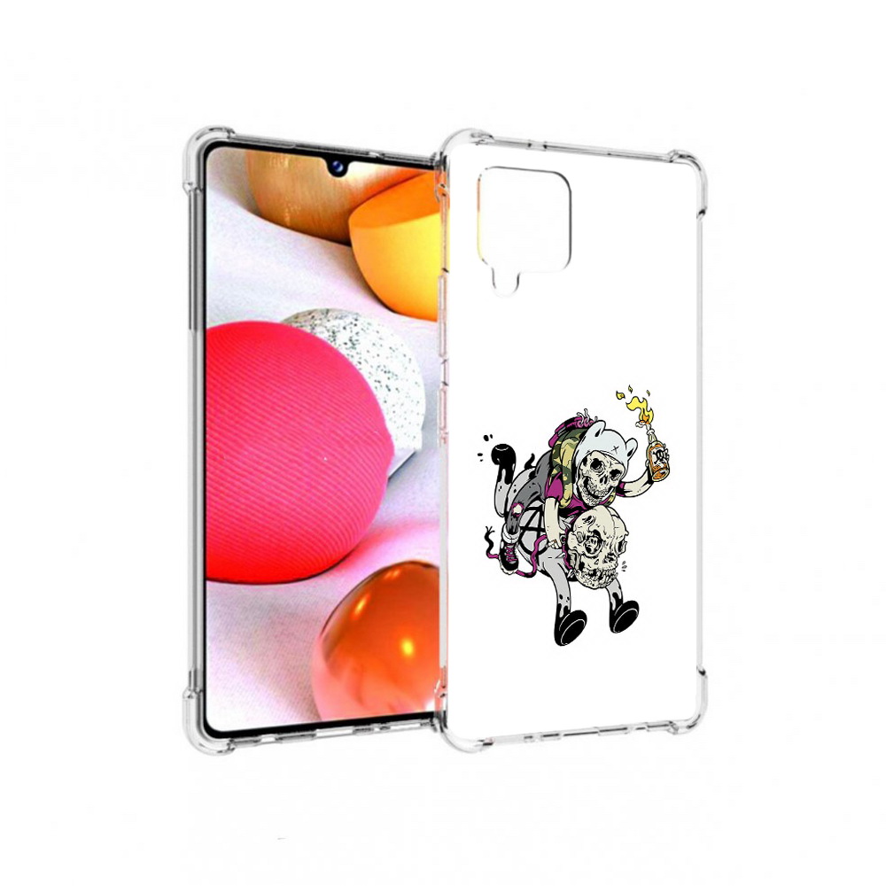 

Чехол MyPads Tocco для Samsung Galaxy A42 время приключений скелеты (PT226910.539.277), Прозрачный, Tocco