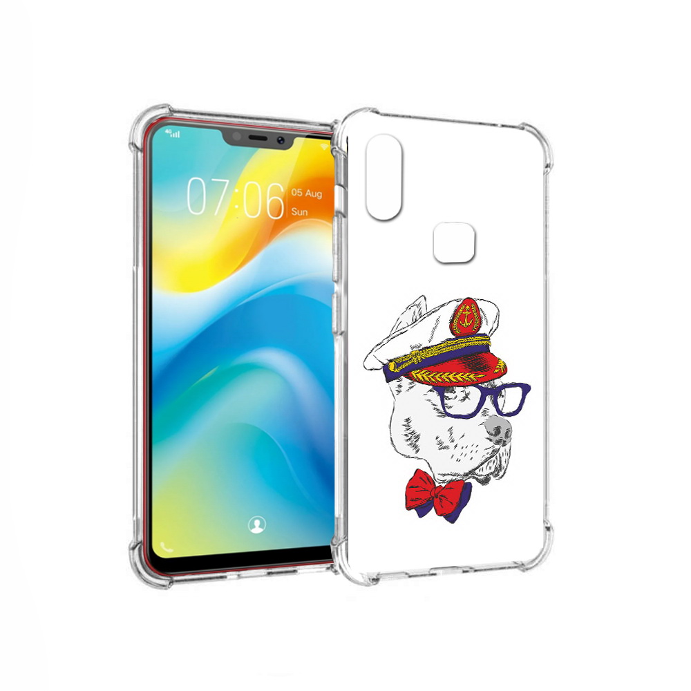 

Чехол MyPads Tocco для Vivo Y85 бульдог (PT108269.426.251), Прозрачный, Tocco