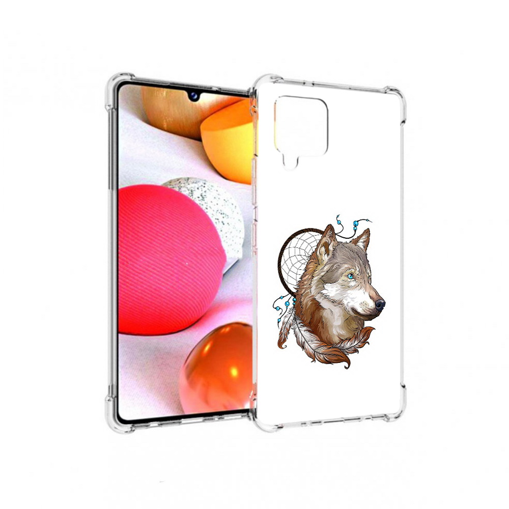 

Чехол MyPads Tocco для Samsung Galaxy A42 волк и ловец снов (PT226910.539.269), Прозрачный, Tocco
