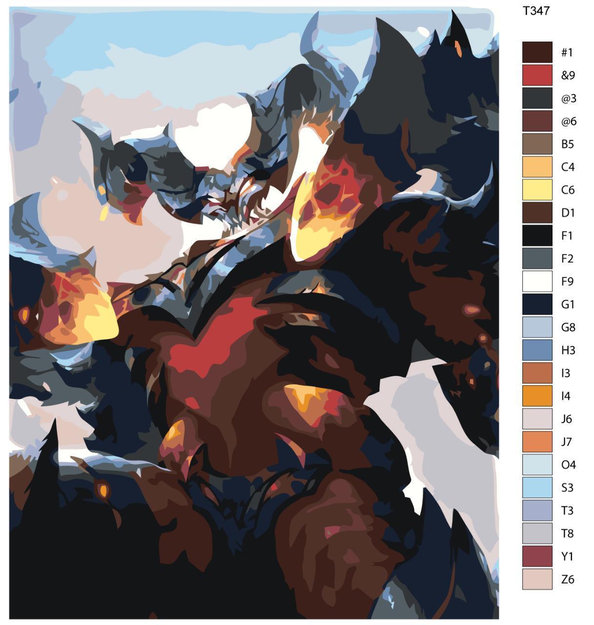 

Картина по номерам BRUSHES-PAINTS Т347, Mobile Legends: Тамуз