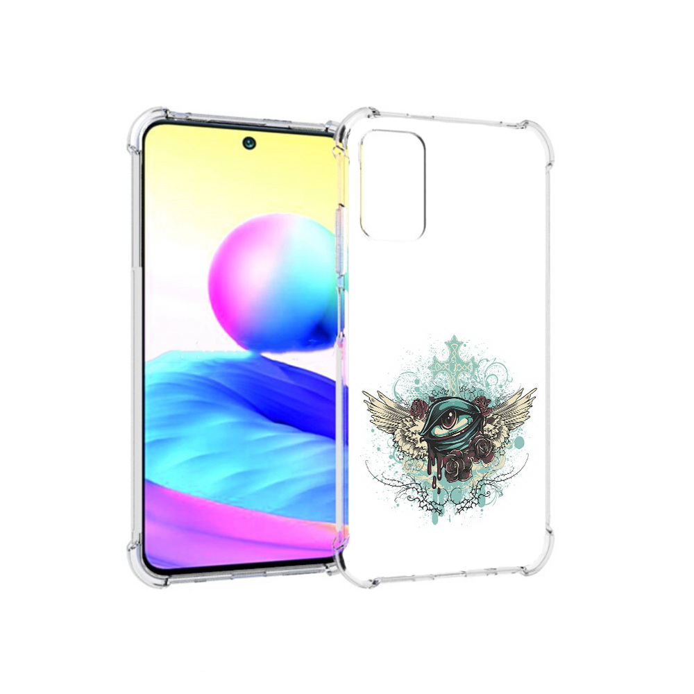 

Чехол MyPads Tocco для Xiaomi Redmi Note 10 5G плачущий глаз с крыльями (PT162080.297.544), Прозрачный, Tocco
