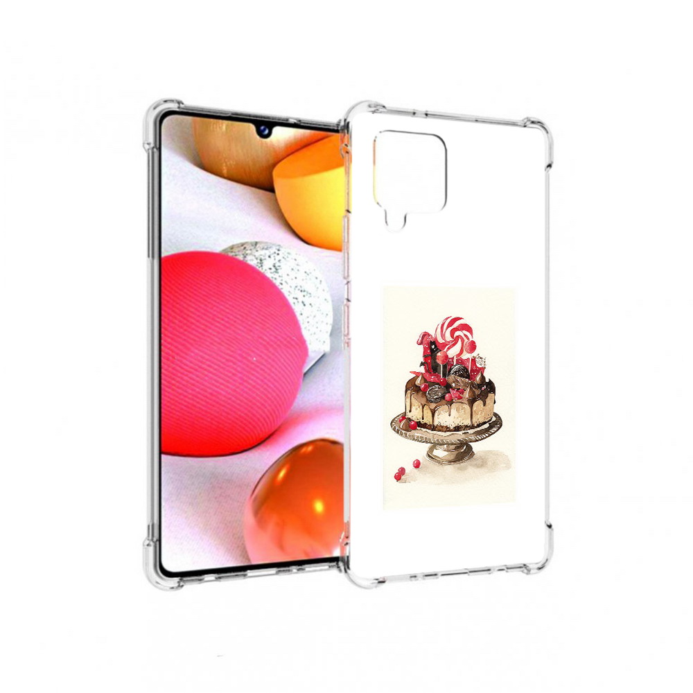 

Чехол MyPads Tocco для Samsung Galaxy A42 вкусный торт (PT226910.539.262), Прозрачный, Tocco