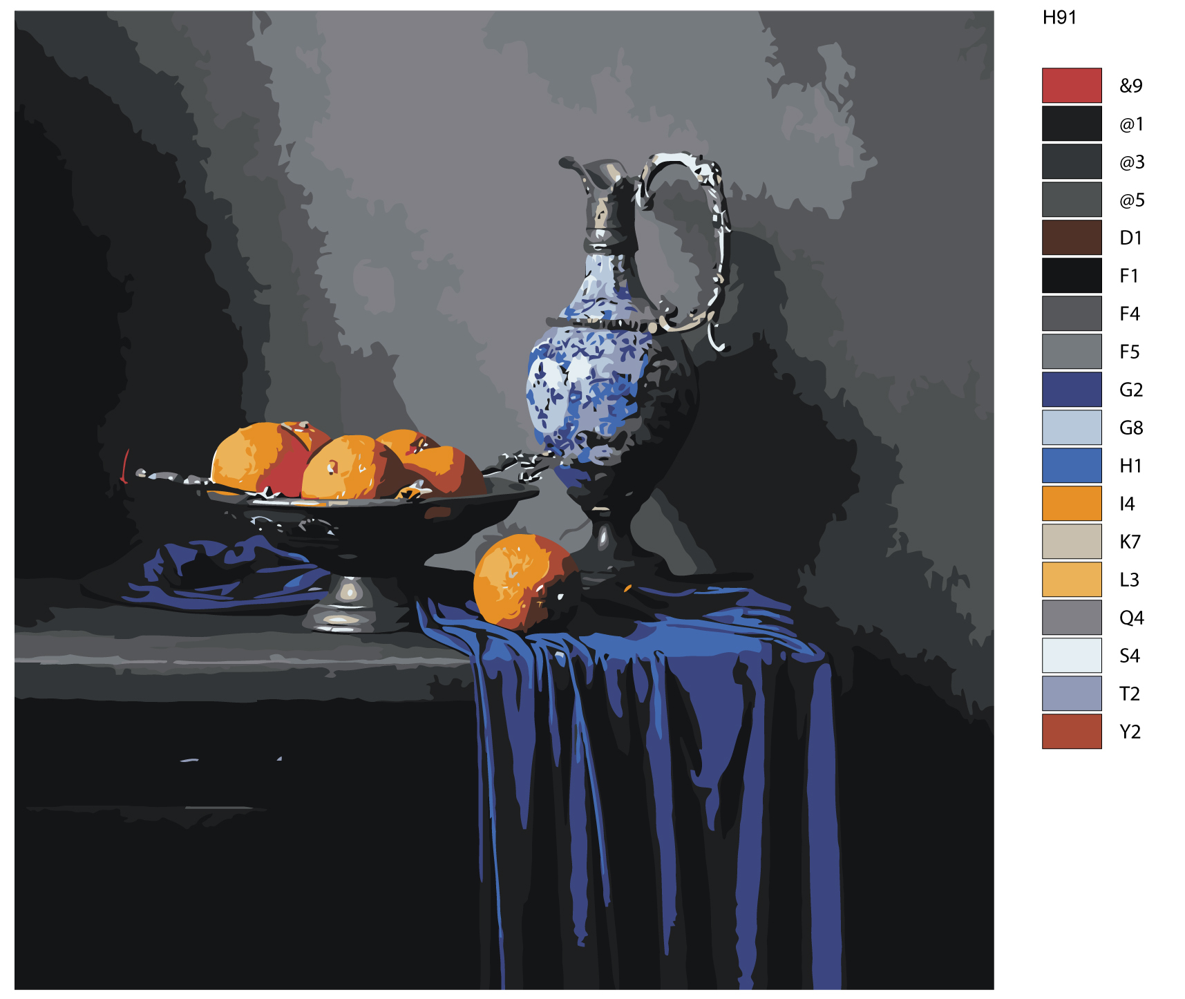 

Картина по номерам BRUSHES-PAINTS H91, Натюрморт