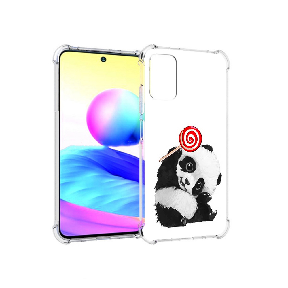 Чехол MyPads Tocco для Xiaomi Redmi Note 10 5G панда с леденцом (PT162080.297.534)