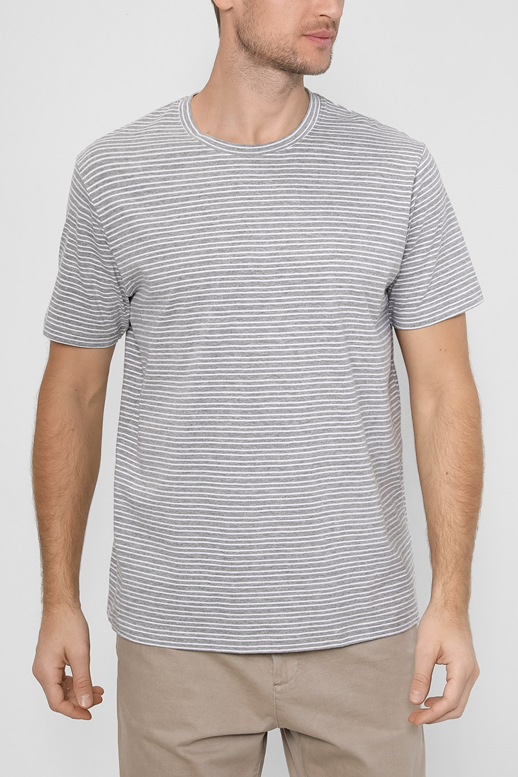 

Футболка мужская Esprit Casual 992EE2K314 серая S, Серый, 992EE2K314