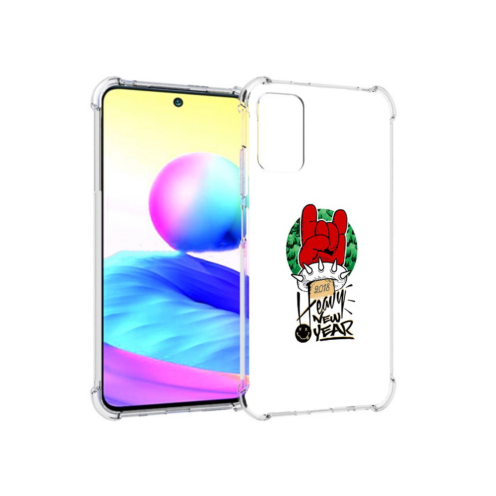 

Чехол MyPads Tocco для Xiaomi Redmi Note 10 5G Гангстер новый год (PT162080.297.53), Прозрачный, Tocco