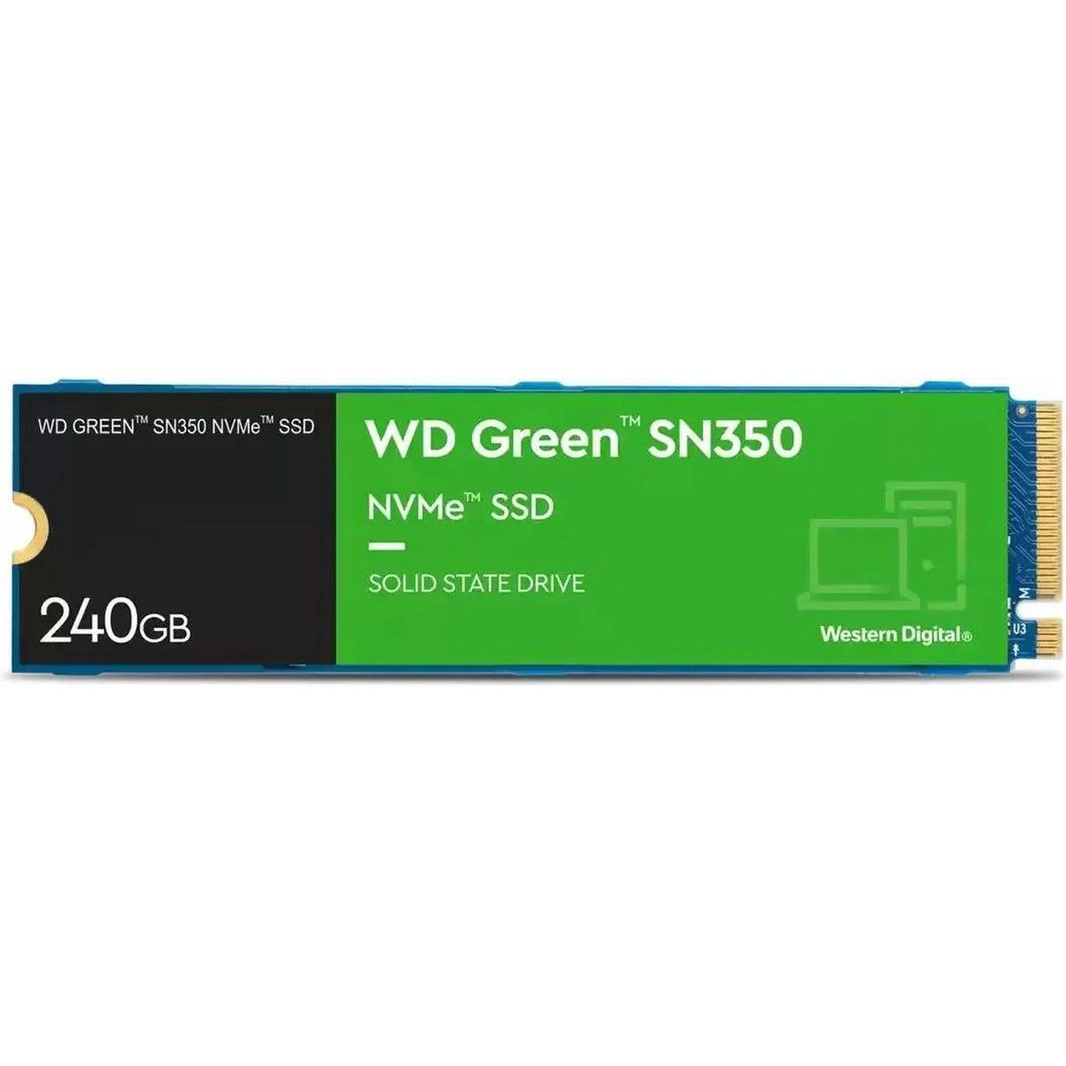 

SSD накопитель WD M.2 2280 240 ГБ (WDS240G2G0C.), WDS240G2G0C
