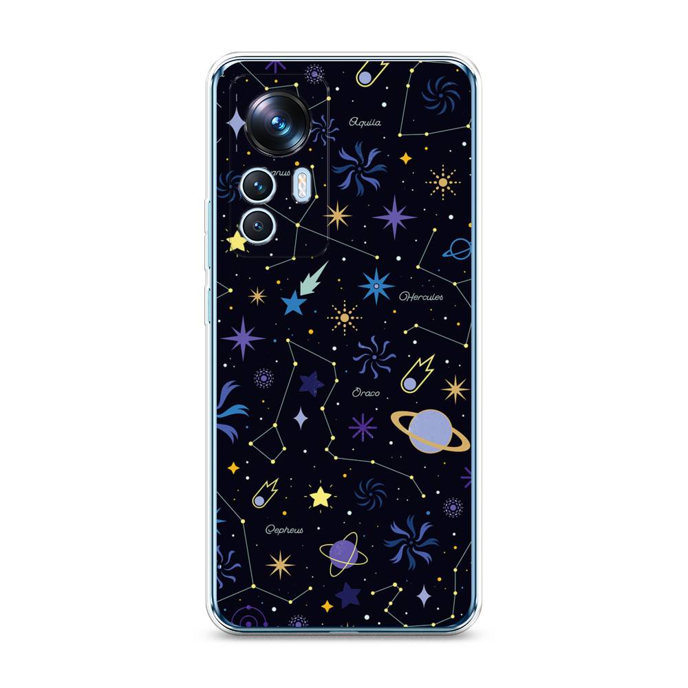 

Чехол на Xiaomi 12T "Цветной космос", Желтый, 316650-2