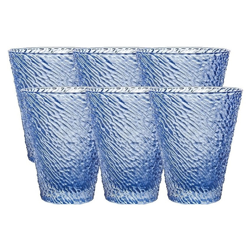 фото Набор стаканов для воды ivv ироко синие 300 мл 6 шт