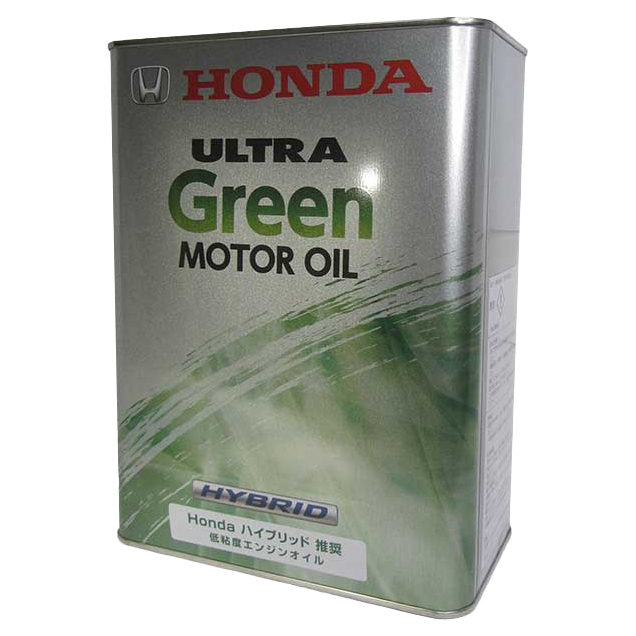 фото Oe honda ultra green (4l) масло моторное для всех гибридных двигателей honda