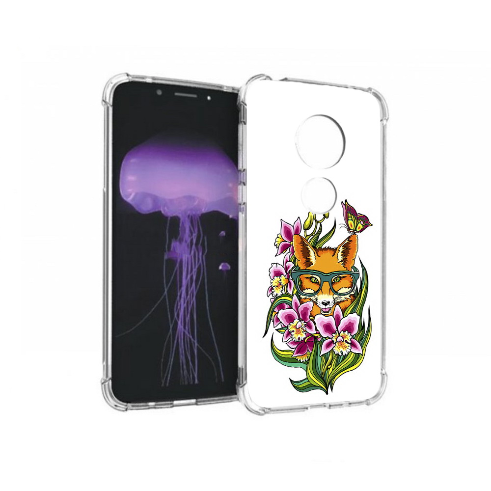 

Чехол MyPads Tocco для Motorola Moto G7 Лиса в цветах (PT123662.354.108), Прозрачный, Tocco