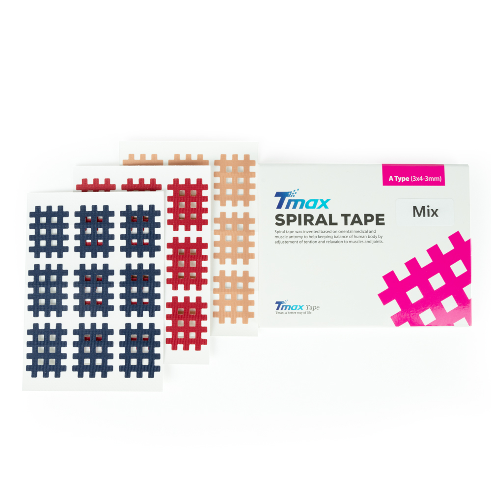 

Кросс-тейп Tmax Spiral Tape Type Mix A 20 листов, 423731, 3 цвета, Бежевый;красный;синий, Spiral Tape Type Mix A