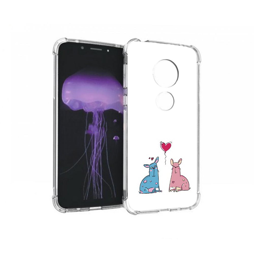 

Чехол MyPads Tocco для Motorola Moto G7 Лама любовь (PT123662.354.102), Прозрачный, Tocco