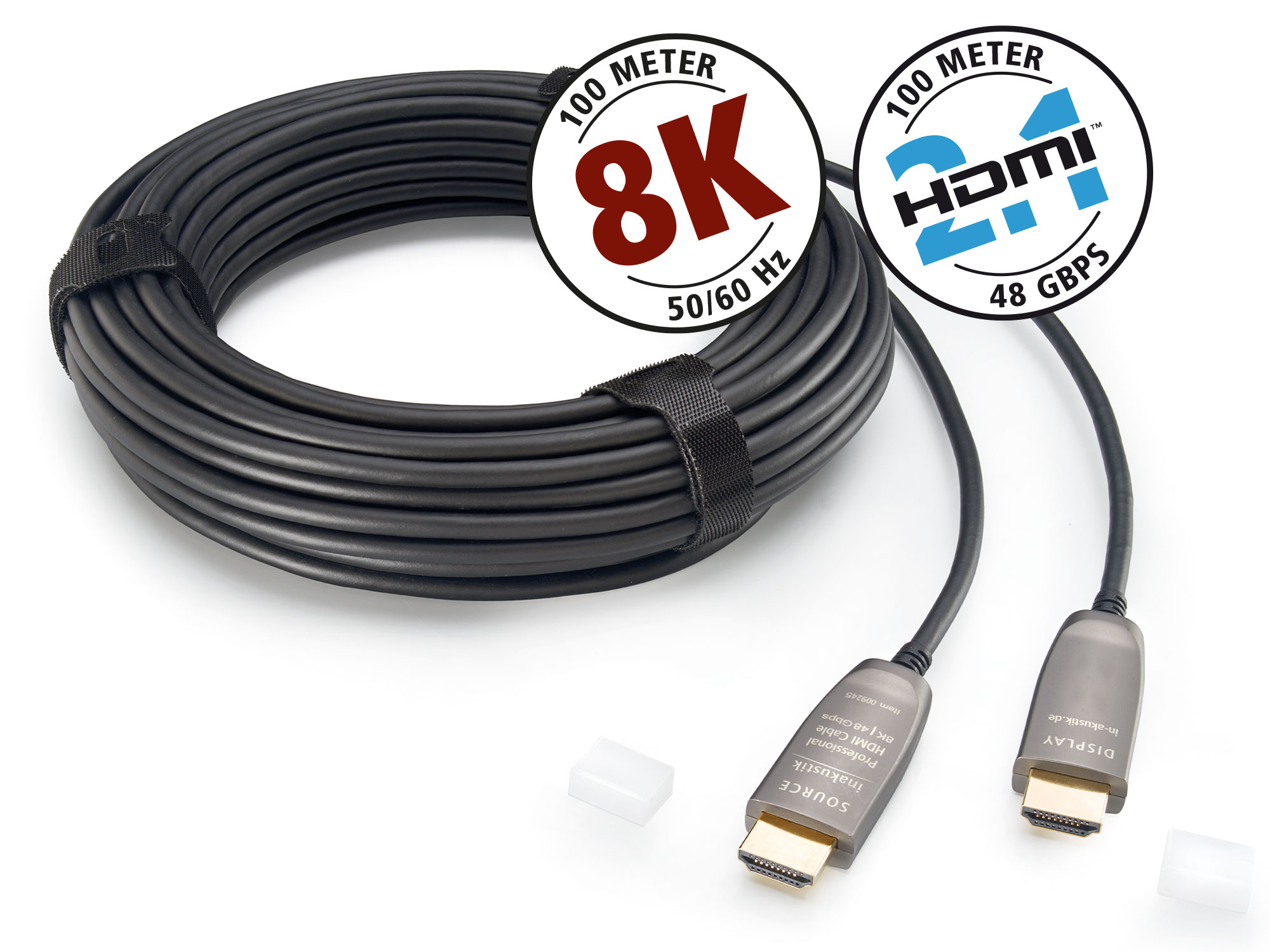 In-Akustik Profi HDMI 2.1 Optical Fiber Cable 8K 48Gbps 15m, 009245015