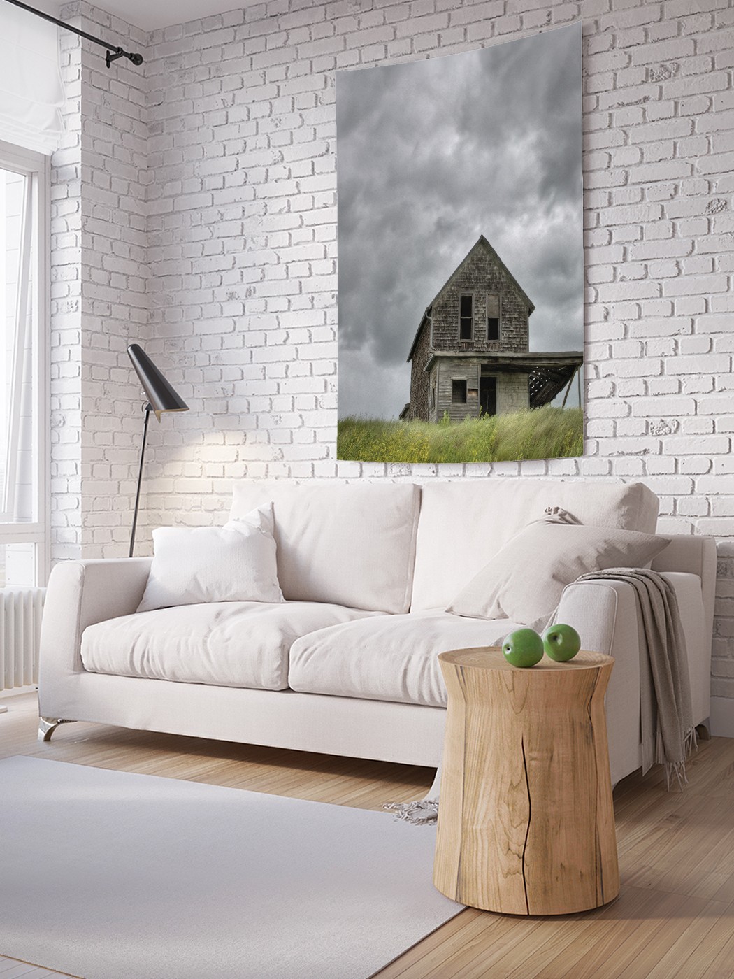 

Вертикальное фотопанно на стену JoyArty Дом в поле 150x200 см, Дом в поле