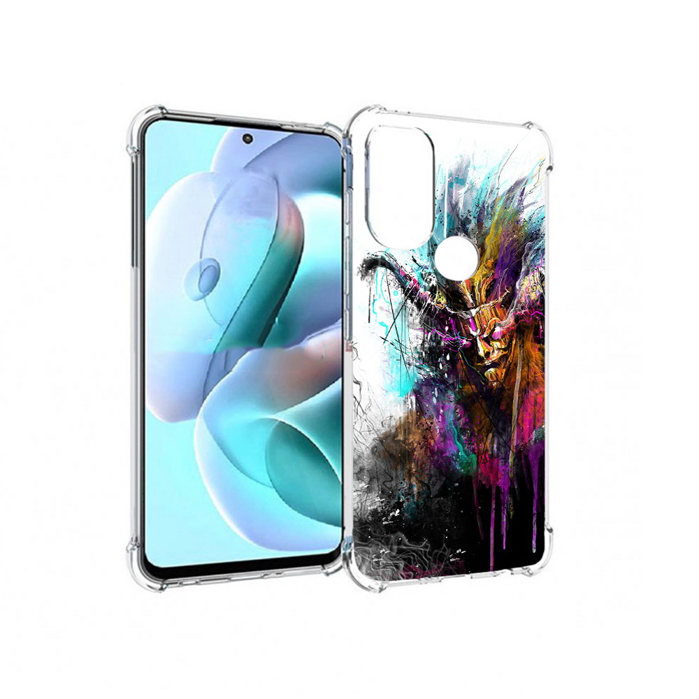 

Чехол MyPads Tocco для Motorola Moto G71 яркий дьявол (PT227080.353.709), Прозрачный, Tocco