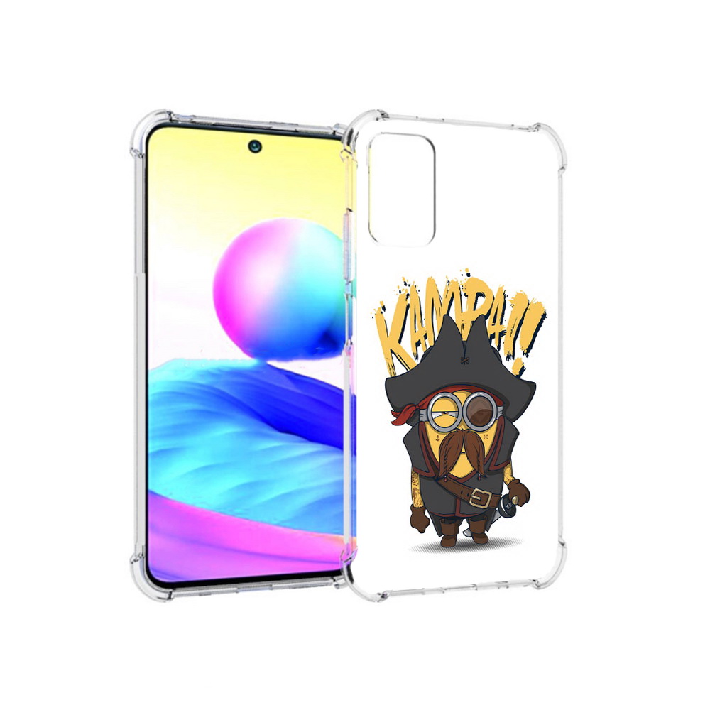 

Чехол MyPads Tocco для Xiaomi Redmi Note 10 5G миньон пират (PT162080.297.476), Прозрачный, Tocco