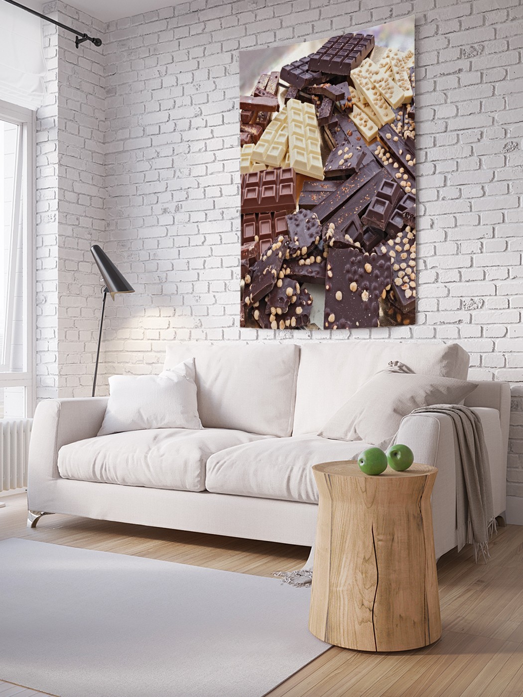 

Вертикальное фотопанно на стену JoyArty Плитки шоколада 150x200 см, Плитки шоколада