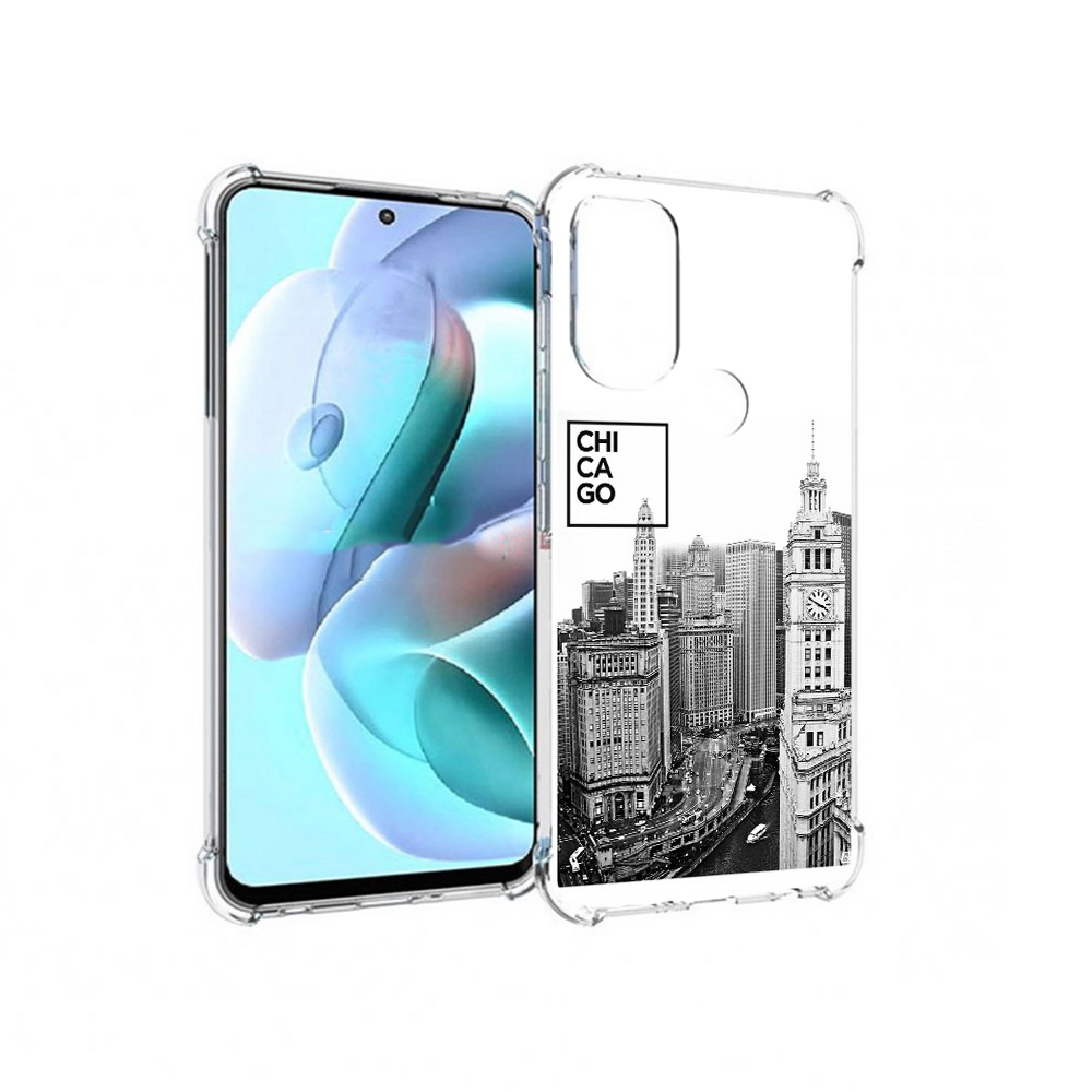 

Чехол MyPads Tocco для Motorola Moto G71 черно белый чикаго (PT227080.353.689), Прозрачный, Tocco