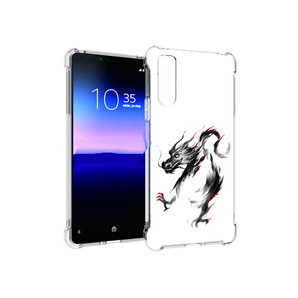 

Чехол MyPads Tocco для Sony Xperia 10 II черный дракон (PT158941.227.690), Прозрачный, Tocco